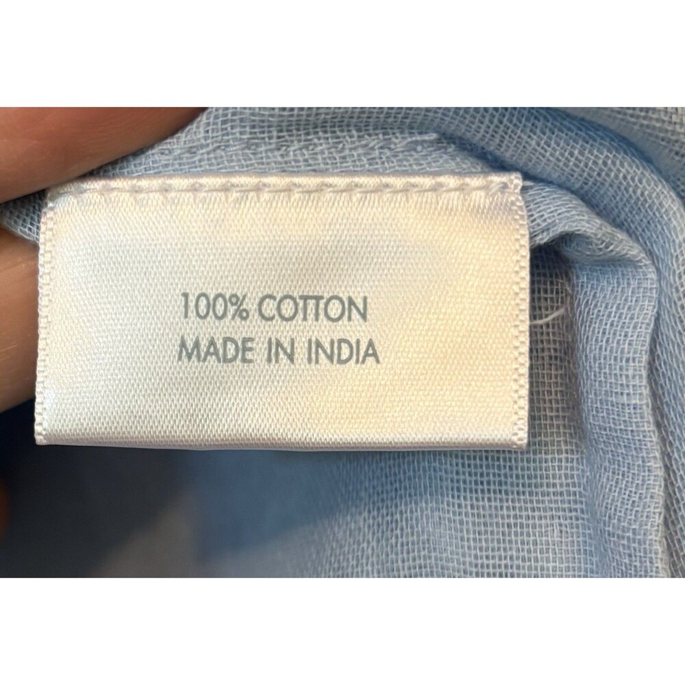 LAKE Blue Cotton Maxi Dress Size Large - Picture 6 of 7